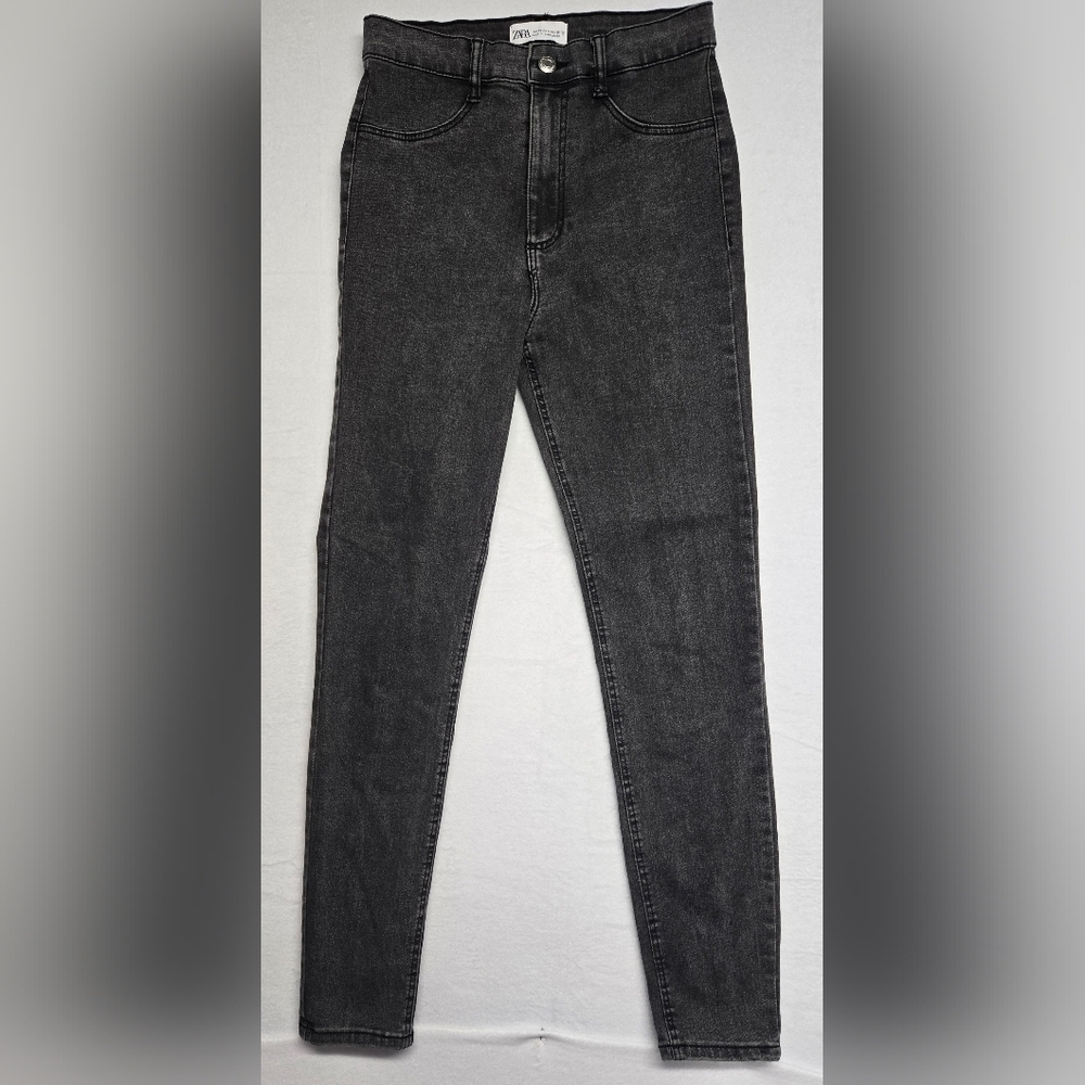 Zara 4 Black Jegging Jeans Super Skinny